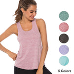 VEQKING Sleeveless Racerback Workout Tank Tops for Women,Gym Running Training Yoga Shirts,Women Athletic Fitness Sport Yoga Vest