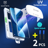SmartDevil Full Glue UV Tempered Glass for Xiaomi Mi 13 Ultra 11 12X 12 13 Pro 12S Ultra Mix4 UV Glued Screen Protector for Mi10