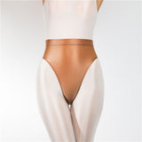 Elegant Women&#39;s Panties Satin Glossy Breathable Underwear Sexy Lingerie High Waist Briefs Silk Satin Underpants Knickers