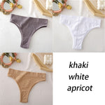 FINETOO Women&#39;s Panties Seamless High Waisted Underwear Women Comfortable Panties Women Sexy Underpants For Women 3PCS/Set