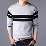 Autumn Winter Casual Loose Vintage Striped Sweaters Man Long Sleeve All Match Pullover Male Keep Warm Fashion Gentmen Clothes