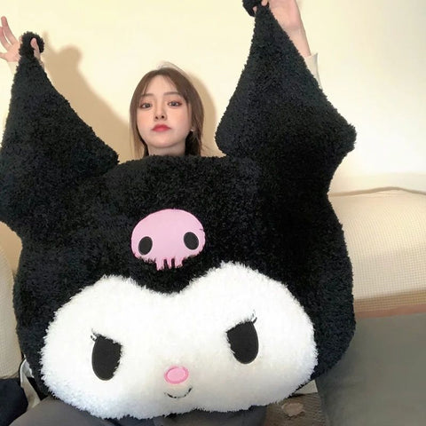 Oversized Kuromi Melody Sanrio Plush Toys Super Soft Plush Pillow Cushion Kwaii Plush Toys Children&#39;s Birthday Gifts