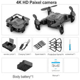 V2 Mini Drone 4K 1080P HD Camera WiFi Fpv Air Pressure Altitude Hold Professional Foldable Quadcopter RC Drone Kid Toys GIft