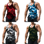 Camouflage Summer Fitness Tank Top Men Bodybuilding New Gyms Clothing Fitness Men Shirt Slim Fit Vests Mesh Singlets Muscle Tops