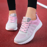 Fashion Woman Vulcanize Shoes Platform Casual Sneakers Women Shoes Flats Mesh Breathable Running Shoes Chunky Summer Sports Shoe