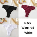 FINETOO Women&#39;s Panties Seamless High Waisted Underwear Women Comfortable Panties Women Sexy Underpants For Women 3PCS/Set