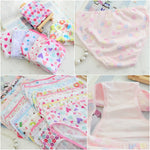 10Pc/Lot Girls Panties Briefs Underwear Kids Flower Pants Suit 2-12Years