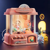 Mini Claw Machine Toys for Children DIY Automatic Doll Machines Coin Operated Play Game Claw Crane with Music Kids New Year Gift