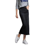 Classic Denim Skirt Women 2022 Long Jean Skirt High Waist Pencil Skirt Ladies Stretch Black Blue Faldas Largas Jupe Longue Femme