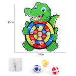 Sticky Ball Dart Board Target Sports Game Toys For Children Outdoor Party Toys Target Sticky Ball Throw Educational Board Games