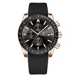 POEDAGAR Luxury Casual Sport Watch Top Brand Creative Chronograph Silicone Strap Date Luminous Waterproof Men Watches Male Clock