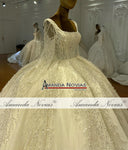 NS4406 Long Sleeve Luxury Beaded Wedding dress