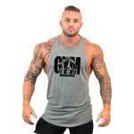 Muscleguys Gym Clothing Mens Bodybuilding Hooded Tank Top Cotton Sleeveless Vest Sweatshirt Fitness Workout Sportswear Tops Male