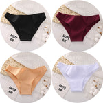 4PCS/Set Women&#39;s cotton briefs Sexy Low Waist Female Underpants Elasticity Comfortable Underwear Women&#39;s panties Lingerie M-XXL