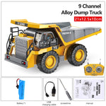 Remote Control Excavator Bulldozer RC Car Toys Dump Truck Electric Engineering 2.4G High Tech Vehicle Model For Boys Gifts