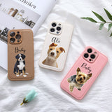Custom Pet Phone Case Animal Cover fit for iPhone 13 12 11 Pro Max 7 8 Plus X XS Personalized Picture Luxury Leather Phone Cases