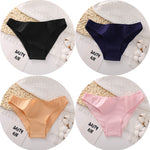 4PCS/Set Women&#39;s cotton briefs Sexy Low Waist Female Underpants Elasticity Comfortable Underwear Women&#39;s panties Lingerie M-XXL