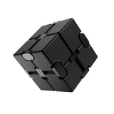 Metal Infinity Cube Anti Stress Aluminum Alloy Easy Play Office Flip Cubic Fidget Toy Gift for Kid Adults Autism Anxiety Relief