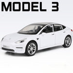 1:24 Tesla Roadster Model Y Model 3 Alloy Toy Car Model Wheel Steering Sound and Light Children&#39;s Toy Collectibles Birthday gift