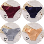 4PCS/Set Women&#39;s cotton briefs Sexy Low Waist Female Underpants Elasticity Comfortable Underwear Women&#39;s panties Lingerie M-XXL