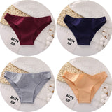 4PCS/Set Women&#39;s cotton briefs Sexy Low Waist Female Underpants Elasticity Comfortable Underwear Women&#39;s panties Lingerie M-XXL