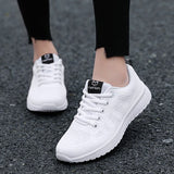 Fashion Woman Vulcanize Shoes Platform Casual Sneakers Women Shoes Flats Mesh Breathable Running Shoes Chunky Summer Sports Shoe