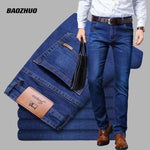 Summer Fashion Brand Clothing Slim Men Business Casual Jeans 2023 Man Oversize Denim Pants Trousers Baggy Stretch Jeans Autumn