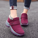 2022 Winter Women Sneakers Large Size Cotton Shoes Woman Keep Warm Fur Outdoor Waterproof Platform Casual Shoes Tennis Female