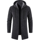 Men&#39;s Sweaters Coat Autumn Winter New Hot Warm Zipper Medium Long Cardigan Sweaters Man Casual Knitwear Sweatercoat mens clothes