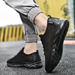 Men&#39;s Casual Shoes Mesh Breathable Sneakers Outdoor Running Walking Shoes Non-slip Lace Up Men&#39;s Vulcanize Shoes Free Shipping