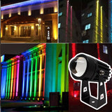 Outdoor LED Wall Spotlight 5W 9W 12W Home Landscape Lighting 110V 220V Red Green Blue RGB Remote Lights Waterproof One Beam