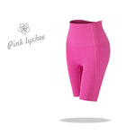 DANCEFISH Women Riding Pants Side Pocket Hight Weight Butt Lift Activewear Runing Training Fitness Sportwear Yoga Shorts