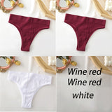 FINETOO Women&#39;s Panties Seamless High Waisted Underwear Women Comfortable Panties Women Sexy Underpants For Women 3PCS/Set