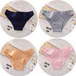 4PCS/Set Women&#39;s cotton briefs Sexy Low Waist Female Underpants Elasticity Comfortable Underwear Women&#39;s panties Lingerie M-XXL