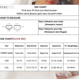 FINETOO Women&#39;s Panties Seamless High Waisted Underwear Women Comfortable Panties Women Sexy Underpants For Women 3PCS/Set