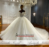 NS4352 Off The Shoulder Straps Wedding Dress Ball Gown