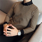 2022 Brand Clothing Men Winter Thermal Knitting Sweater/Male Slim Fit High Quality Shirt Collar Fake two Piece Pullover Sweatres