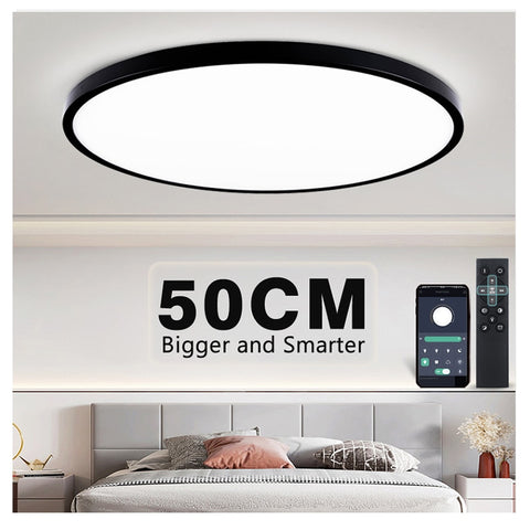 50CM Large Ceiling lamp Smart APP/ Remote Control Dimmable for Bedroom 48W Ceiling Lights AC 110/220V led lights for Living room