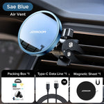 Joyroom 15W Qi Magnetic Car Phone Holder Wireless Charger For iPhone 14 13 12 Series Fast Charging Car Holder For Samsung Xiaomi