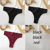 FINETOO Women&#39;s Panties Seamless High Waisted Underwear Women Comfortable Panties Women Sexy Underpants For Women 3PCS/Set