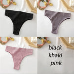 FINETOO Women&#39;s Panties Seamless High Waisted Underwear Women Comfortable Panties Women Sexy Underpants For Women 3PCS/Set