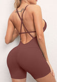 Cloud Hide Seamless Jumpsuit Women Sports Bodysuit Sleeveless Gym Overalls Sportswear Fitness Yoga Suit Workout One Piece Outfit