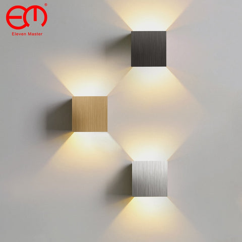 6W Up and Down Wall Lamps gold silver LED Aluminium Wall Light LED Wall Lamp For Bedroom Living Room Corridor Aside Lighting