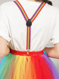 MisShow Women Rainbow Tutu Short Skirt 5 Layers Soft Tulle Pettiskirt Girls Christmas Halloween Cosplay Costumes Mesh Skirts