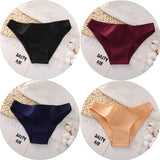 4PCS/Set Women&#39;s cotton briefs Sexy Low Waist Female Underpants Elasticity Comfortable Underwear Women&#39;s panties Lingerie M-XXL