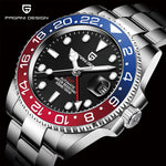 PAGANI DESIGN New Luxury Men Mechanical Wristwatch Stainless Steel GMT Watch Top Brand Sapphire Glass Men Watches reloj hombre