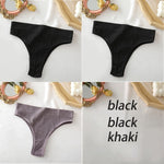 FINETOO Women&#39;s Panties Seamless High Waisted Underwear Women Comfortable Panties Women Sexy Underpants For Women 3PCS/Set