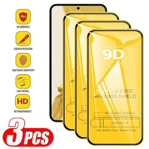 9D Tempered Glass for Samsung Galaxy A13 A53 A52 A32 A12 A50 A51 A52S A72 A22 A33 A71 A21S A73 M12 M52 M31 S10E Screen Protector