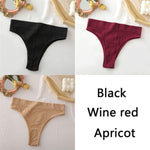 FINETOO Women&#39;s Panties Seamless High Waisted Underwear Women Comfortable Panties Women Sexy Underpants For Women 3PCS/Set