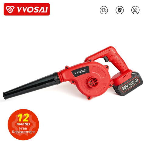 VVOSAI 20V Garden Cordless Blower Vacuum Clean Air Blower for Dust Blowing Dust Computer Collector Hand Operat Power Tool